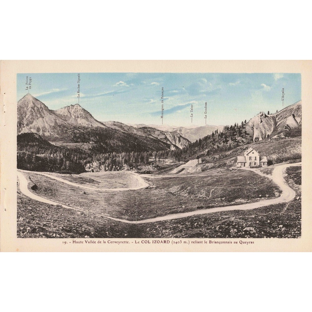 Vintage Photogravure Postcard Haute Vallee de la Cerveyrette Col Izoard France